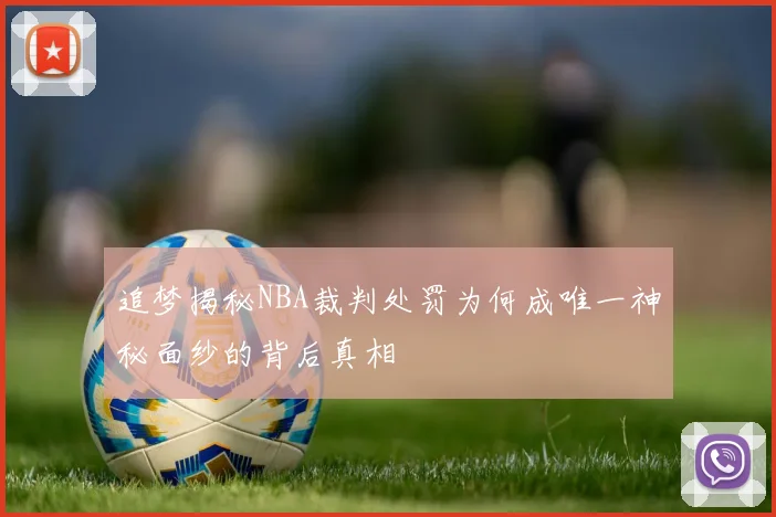 追梦揭秘NBA裁判处罚为何成唯一神秘面纱的背后真相
